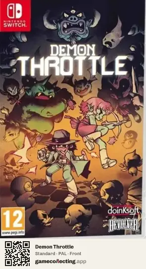 Demon Throttle Nintendo Switch, PAL box front