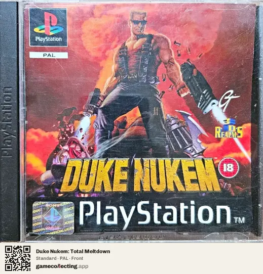 Duke Nukem: Total Meltdown PlayStation, PAL box front