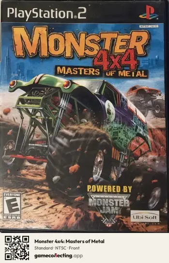 Monster 4x4: Masters of Metal PlayStation 2, NTSC box front