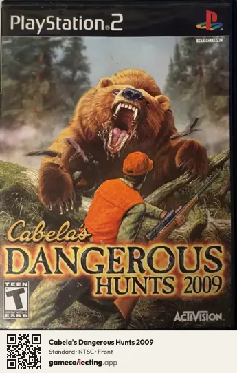Cabela's Dangerous Hunts 2009 PlayStation 2, NTSC box front