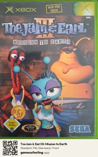 ToeJam & Earl III: Mission to Earth Xbox, Germany box front