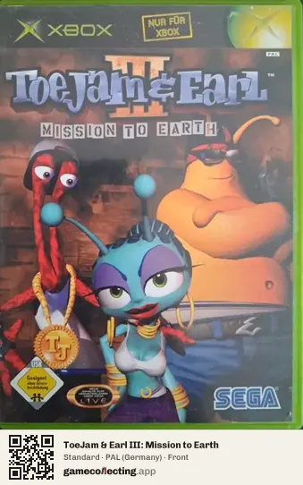 ToeJam & Earl III: Mission to Earth Xbox, Germany box front