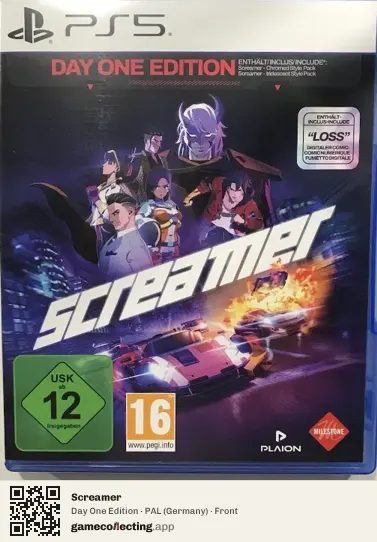Screamer PlayStation 5, Germany box front