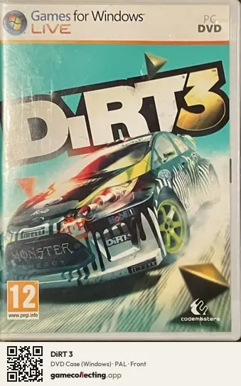 DiRT 3 Computer, PAL box front