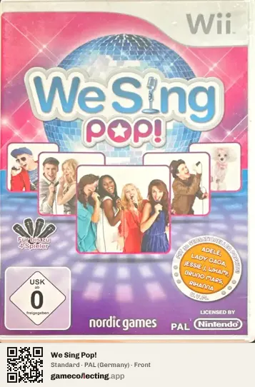 We Sing Pop! Nintendo Wii, Germany box front