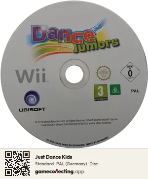 Just Dance Kids Nintendo Wii, PAL disc