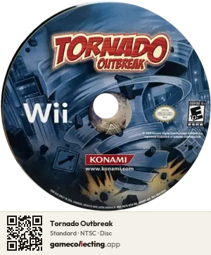 Tornado Outbreak Nintendo Wii, NTSC disc