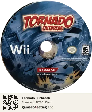 Tornado Outbreak Nintendo Wii, NTSC disc