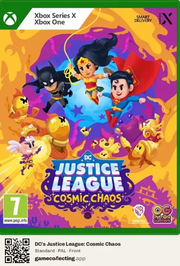 DC's Justice League: Cosmic Chaos Xbox Series X, PAL box front