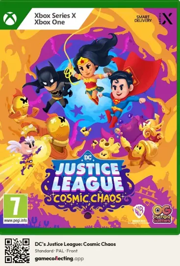 DC's Justice League: Cosmic Chaos Xbox Series X, PAL box front