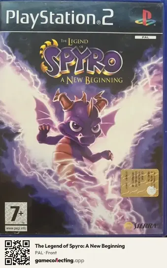 The Legend of Spyro: A New Beginning PlayStation 2, PAL box front
