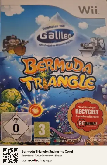 Bermuda Triangle: Saving the Coral Nintendo Wii, Germany box front