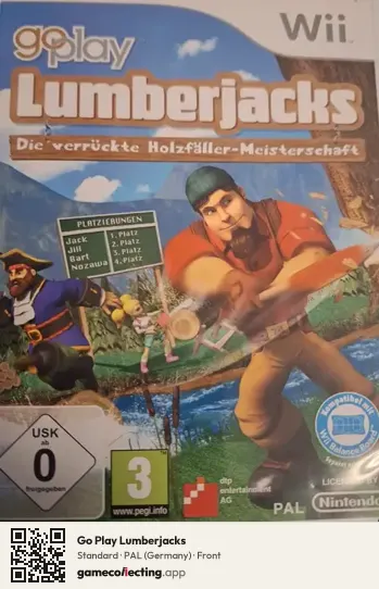 Go Play Lumberjacks Nintendo Wii, Germany box front