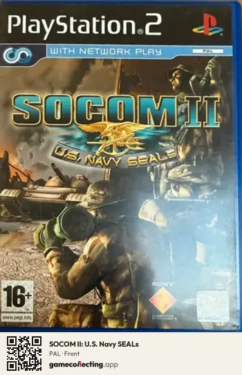 SOCOM II: U.S. Navy SEALs PlayStation 2, PAL box front
