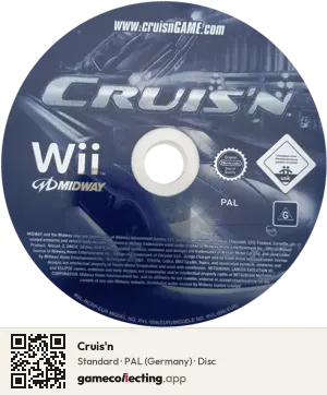 Cruis'n Nintendo Wii, PAL disc