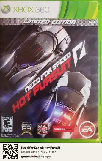 Need for Speed: Hot Pursuit Xbox 360, NTSC box front