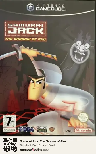 Samurai Jack: The Shadow of Aku Nintendo GameCube, France box front