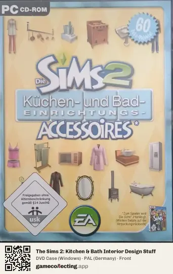 The Sims 2: Kitchen & Bath Interior Design Stuff Computer, Germany box front