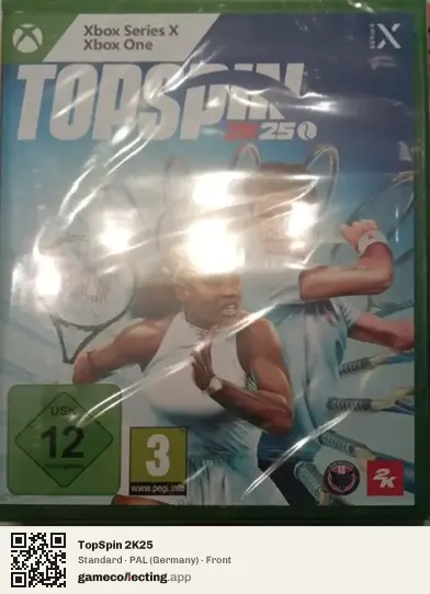 TopSpin 2K25 Xbox Series X, Germany box front