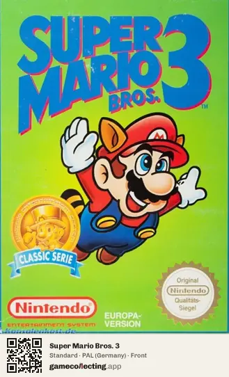 Super Mario Bros. 3 Nintendo Entertainment System, Germany box front