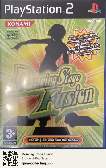 Dancing Stage Fusion PlayStation 2, PAL box front