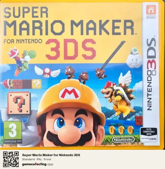 Super Mario Maker for Nintendo 3DS Nintendo 3DS, PAL box front