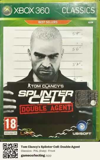 Tom Clancy's Splinter Cell: Double Agent Xbox 360, Italy box front