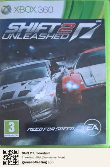 Shift 2: Unleashed Xbox 360, Germany box front