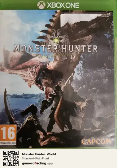 Monster Hunter: World Xbox One, PAL box front