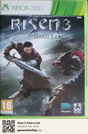 Risen 3: Titan Lords Xbox 360, PAL box front