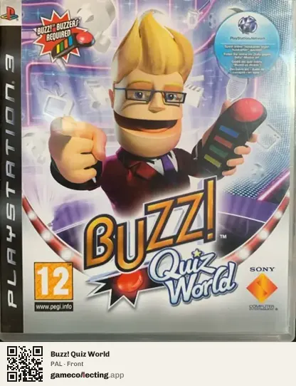 Buzz! Quiz World PlayStation 3, PAL box front