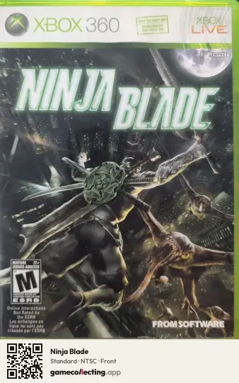 Ninja Blade Xbox 360, NTSC box front