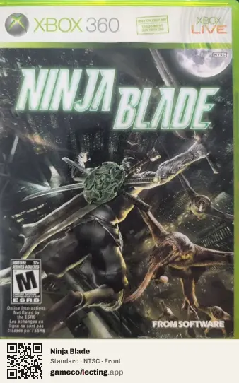 Ninja Blade Xbox 360, NTSC box front