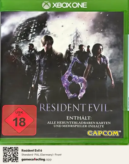 Resident Evil 6 Xbox One, Germany box front