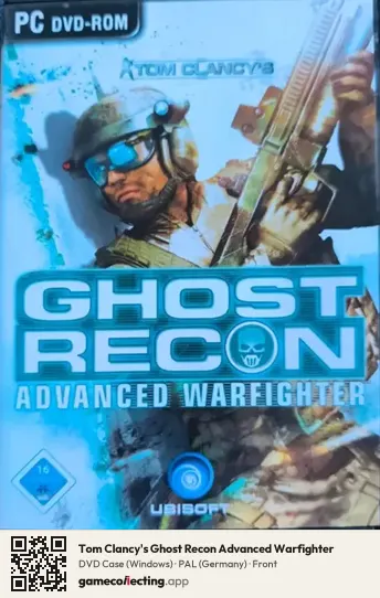Tom Clancy's Ghost Recon Advanced Warfighter Computer, Germany box front