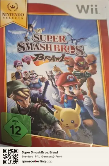 Super Smash Bros. Brawl Nintendo Wii, Germany box front