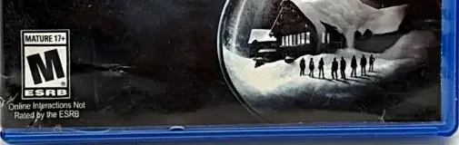 Until Dawn, the ESRB box on its front