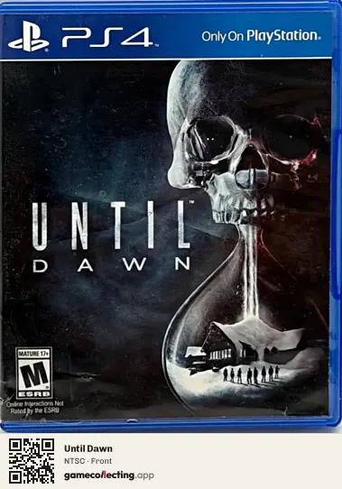 Until Dawn PlayStation 4, NTSC box front