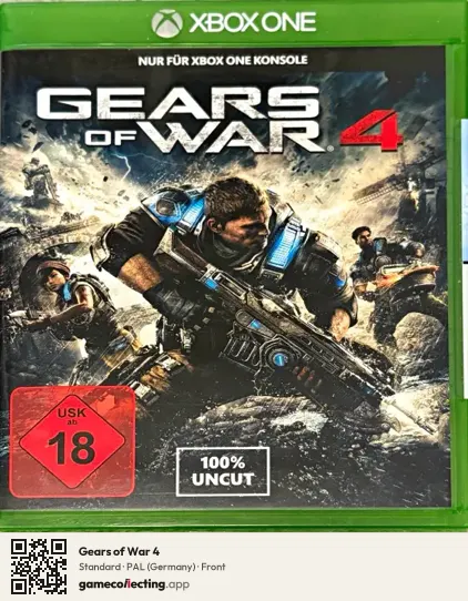 Gears of War 4 Xbox One, Germany box front