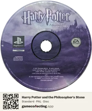 Harry Potter and the Philosopher's Stone PlayStation, PAL disc