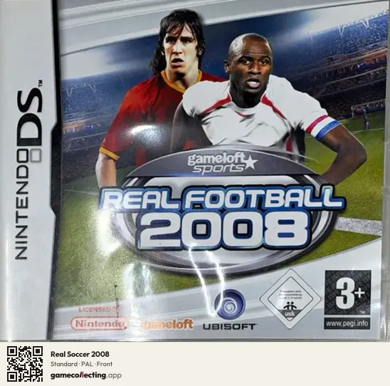 Real Soccer 2008 Nintendo DS, PAL box front