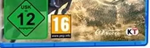 Dynasty Warriors 9, the USK square on its front