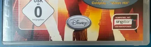Disney Sing It: Pop Hits, the USK square on its front