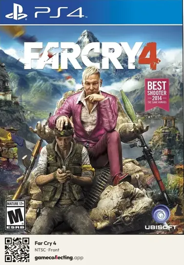 Far Cry 4 PlayStation 4, NTSC box front