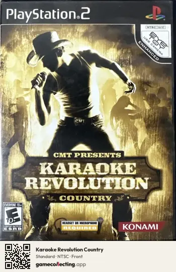 Karaoke Revolution Country PlayStation 2, NTSC box front