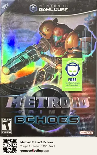 Metroid Prime 2: Echoes Nintendo GameCube, NTSC box front