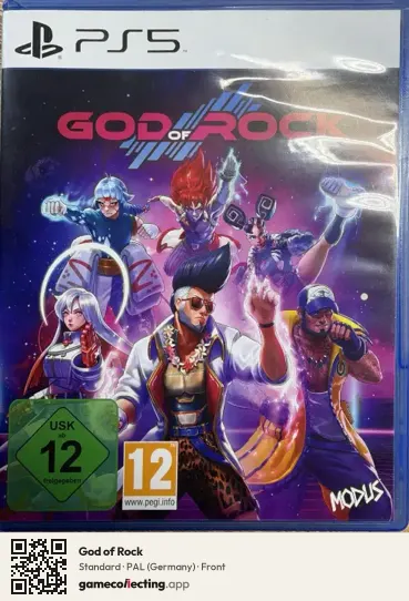 God of Rock PlayStation 5, Germany box front