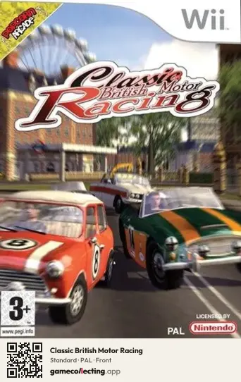 Classic British Motor Racing Nintendo Wii, PAL box front