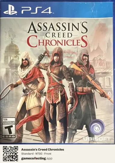 Assassin's Creed Chronicles PlayStation 4, NTSC box front