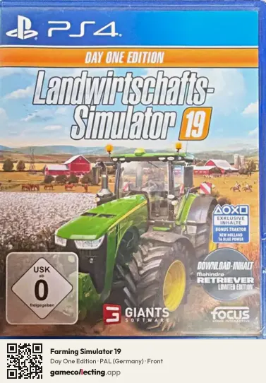 Farming Simulator 19 PlayStation 4, Germany box front
